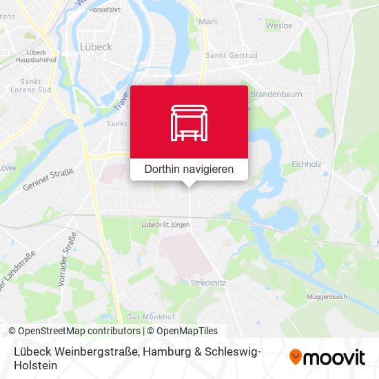 Lübeck Weinbergstraße Karte