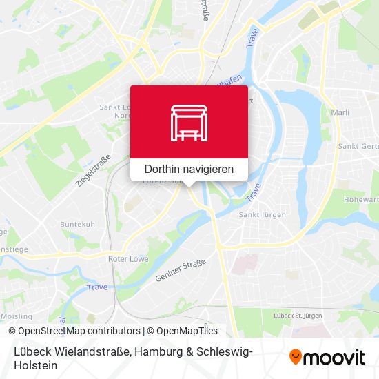 Lübeck Wielandstraße Karte