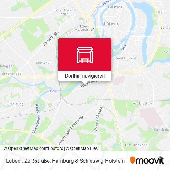Lübeck Zeißstraße Karte