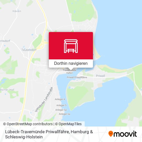 Lübeck-Travemünde Priwallfähre Karte