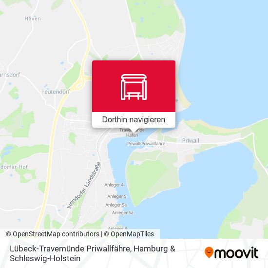 Lübeck-Travemünde Priwallfähre Karte