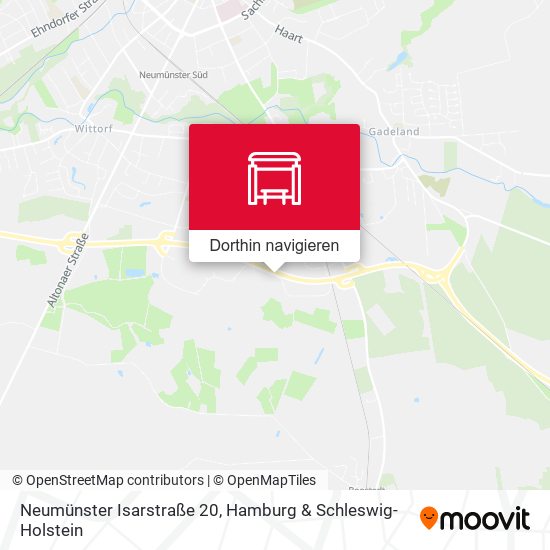 Neumünster Isarstraße 20 Karte