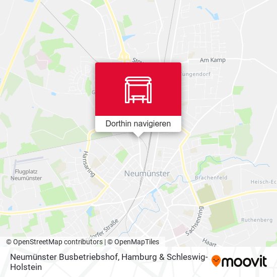 Neumünster Busbetriebshof Karte