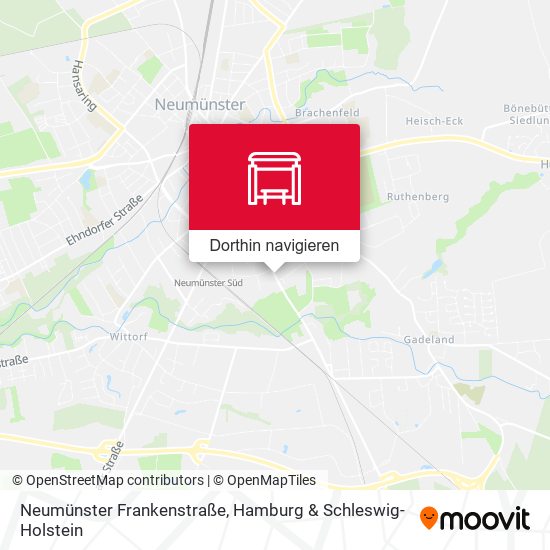 Neumünster Frankenstraße Karte