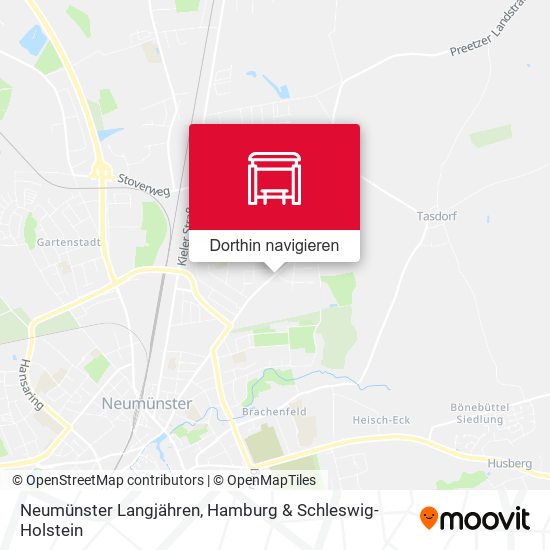 Neumünster Langjähren Karte