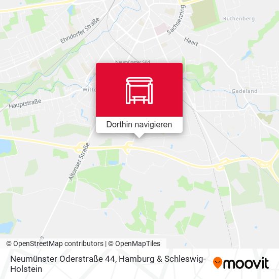 Neumünster Oderstraße 44 Karte