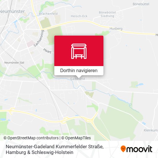 Neumünster-Gadeland Kummerfelder Straße Karte