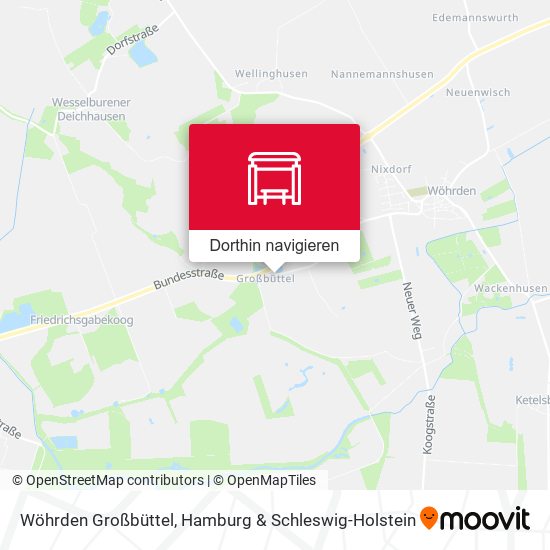 Wöhrden Großbüttel Karte