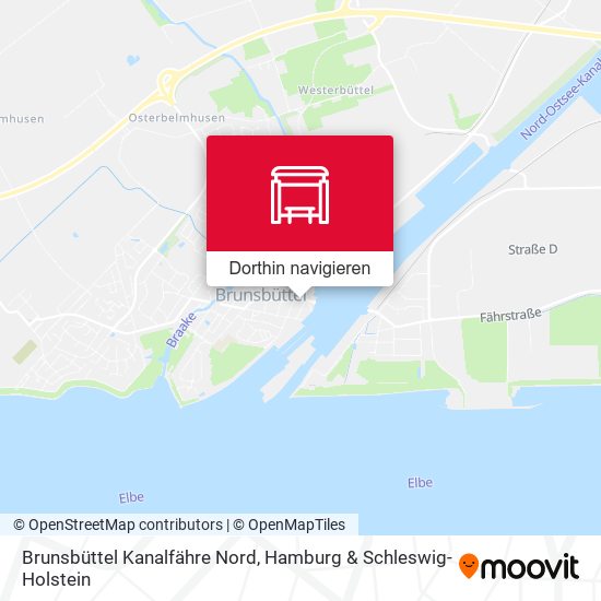 Brunsbüttel Kanalfähre Nord Karte