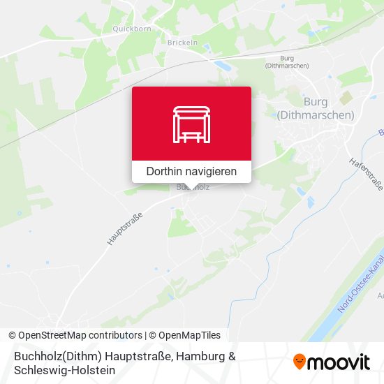 Buchholz(Dithm) Hauptstraße Karte