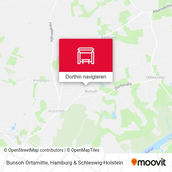 Bunsoh Ortsmitte Karte