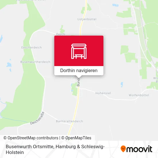 Busenwurth Ortsmitte Karte