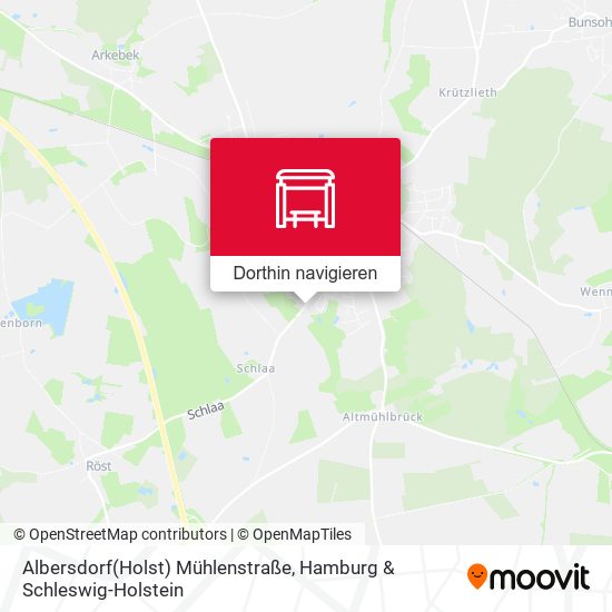Albersdorf(Holst) Mühlenstraße Karte