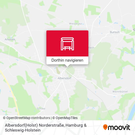 Albersdorf(Holst) Norderstraße Karte