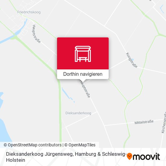 Dieksanderkoog Jürgensweg Karte