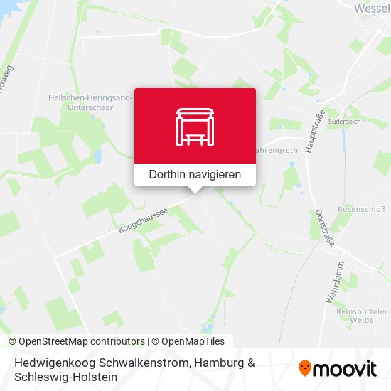 Hedwigenkoog Schwalkenstrom Karte