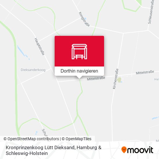 Kronprinzenkoog Lütt Dieksand Karte