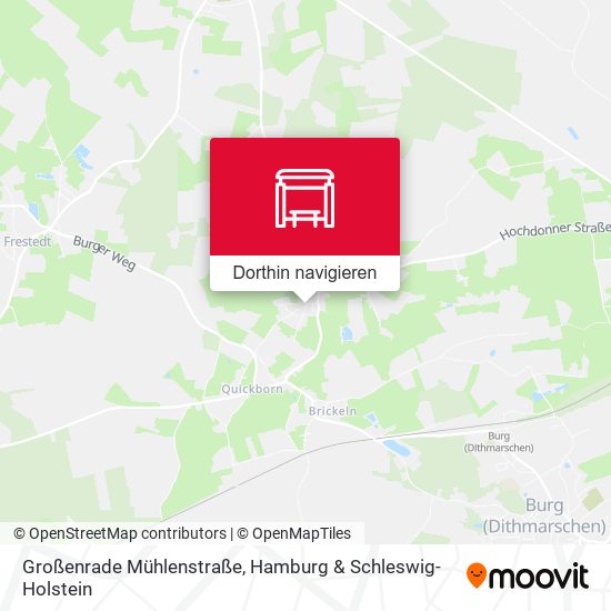 Großenrade Mühlenstraße Karte