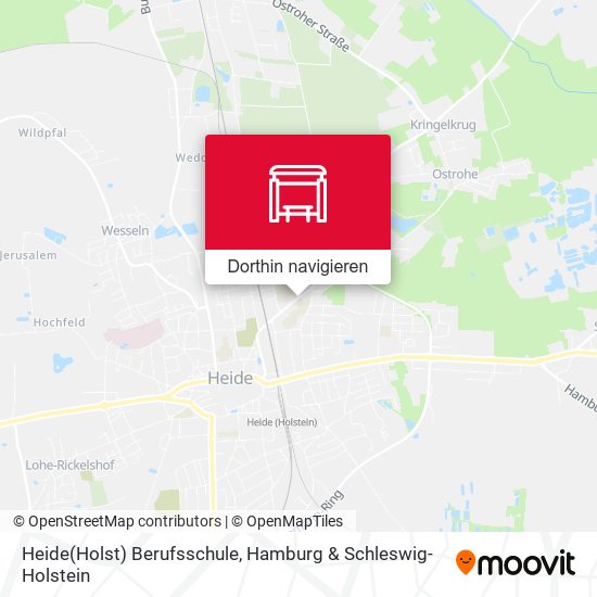 Heide(Holst) Berufsschule Karte