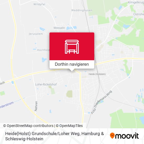Heide(Holst) Grundschule / Loher Weg Karte
