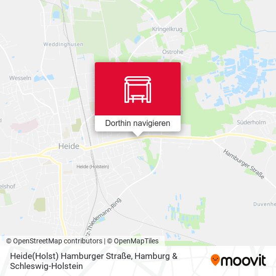 Heide(Holst) Hamburger Straße Karte