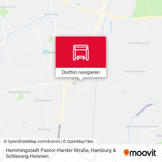 Hemmingstedt Pastor-Harder-Straße Karte