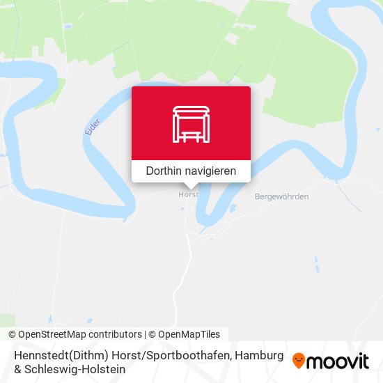 Hennstedt(Dithm) Horst / Sportboothafen Karte