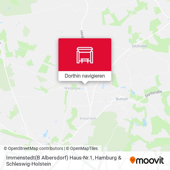 Immenstedt(B Albersdorf) Haus-Nr.1 Karte