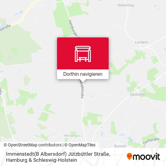 Immenstedt(B Albersdorf) Jützbüttler Straße Karte
