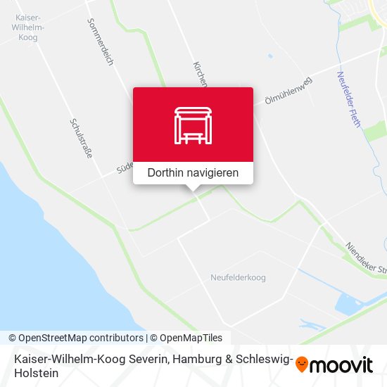 Kaiser-Wilhelm-Koog Severin Karte