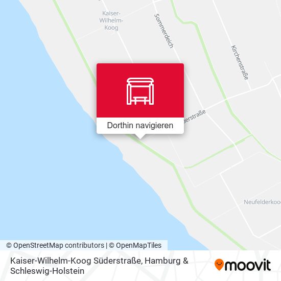 Kaiser-Wilhelm-Koog Süderstraße Karte