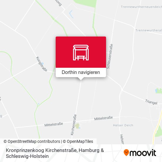 Kronprinzenkoog Kirchenstraße Karte