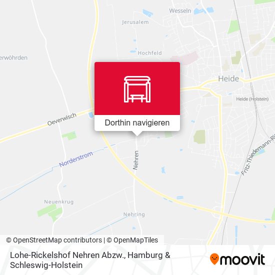 Lohe-Rickelshof Nehren Abzw. Karte