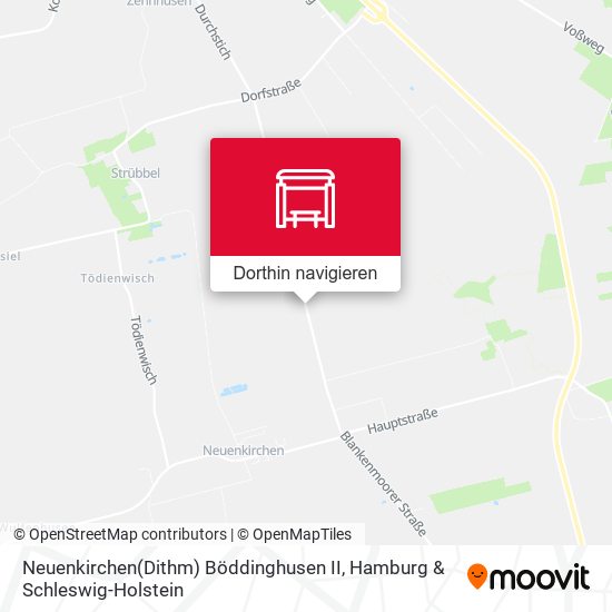 Neuenkirchen(Dithm) Böddinghusen II Karte