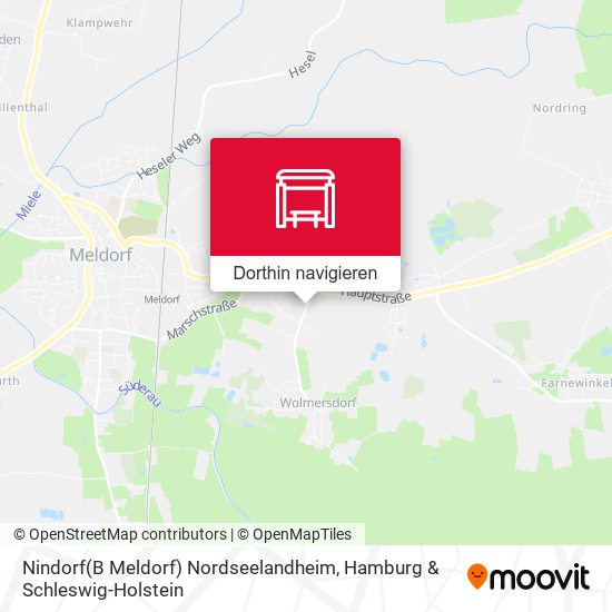 Nindorf(B Meldorf) Nordseelandheim Karte