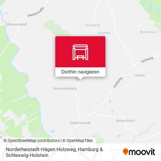 Norderheistedt-Hägen Holzweg Karte