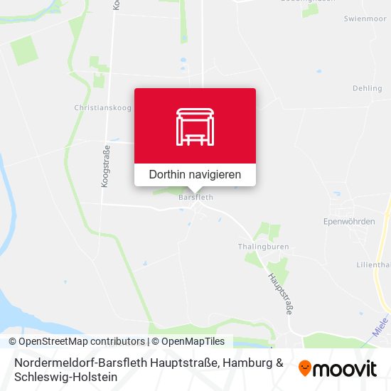 Nordermeldorf-Barsfleth Hauptstraße Karte