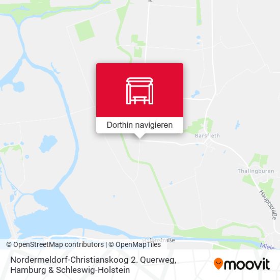 Nordermeldorf-Christianskoog 2. Querweg Karte