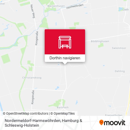 Nordermeldorf-Harmswöhrden Karte