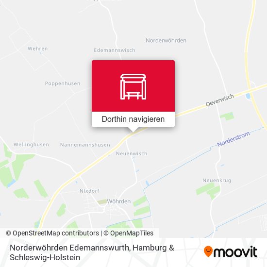 Norderwöhrden Edemannswurth Karte