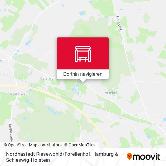 Nordhastedt Riesewohld / Forellenhof Karte