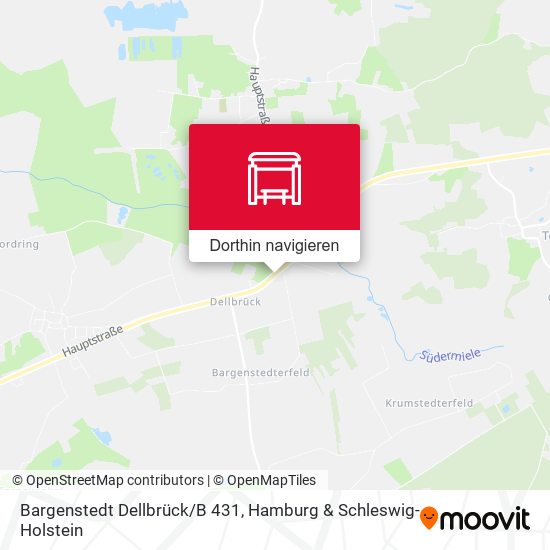 Bargenstedt Dellbrück/B 431 Karte
