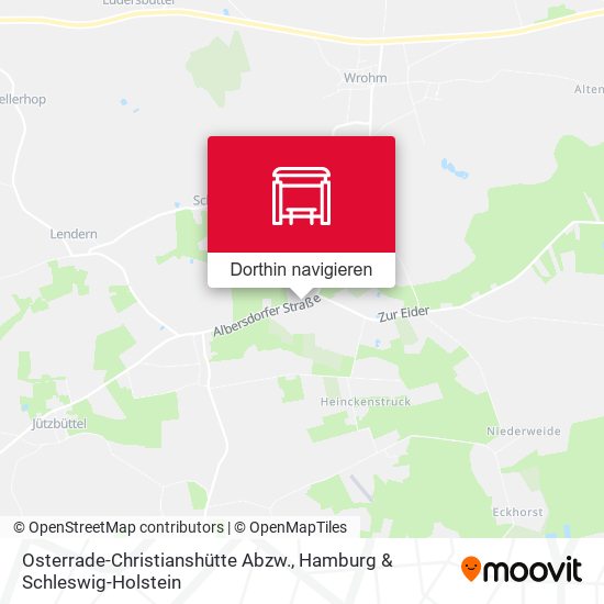Osterrade-Christianshütte Abzw. Karte