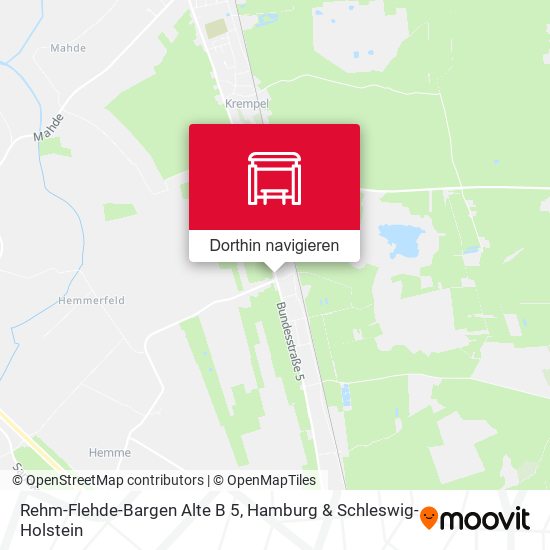 Rehm-Flehde-Bargen Alte B 5 Karte