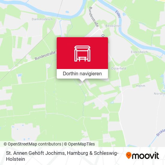 St. Annen Gehöft Jochims Karte
