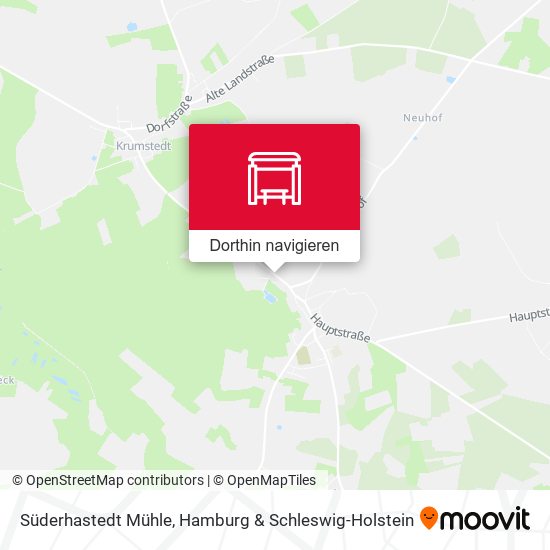 Süderhastedt Mühle Karte