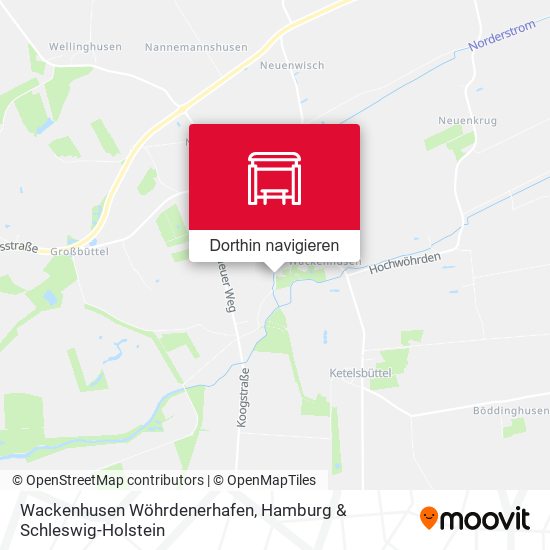 Wackenhusen Wöhrdenerhafen Karte