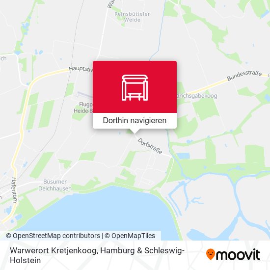 Warwerort Kretjenkoog Karte