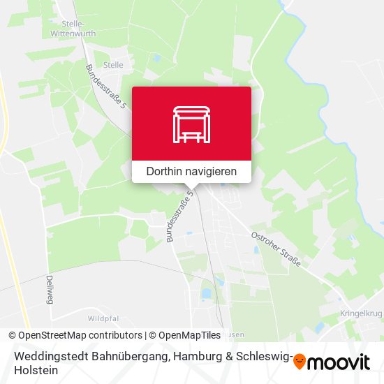 Weddingstedt Bahnübergang Karte