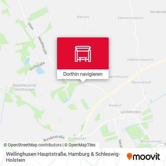Wellinghusen Hauptstraße Karte